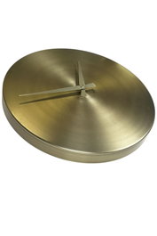 Wallity Reloj de Pared Decorativo de Metal Dorado